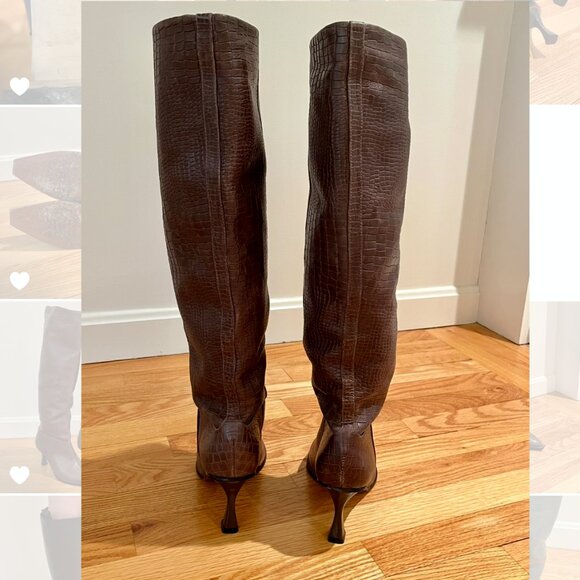 Vincenza Friday Fever Heel Boots - Brown - Picture 4 of 7